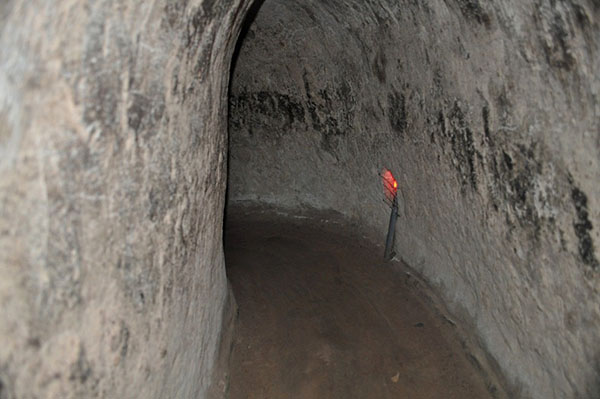 Đường hầm ở Địa đạo Củ Chi TPHCM